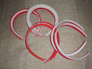 八十年代怀旧老库存儿童双色发箍发夹发卡影视装饰道具