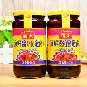 海天海鲜酱即食海鲜味火锅蘸料红烧拌面烧烤调料 400g*2瓶