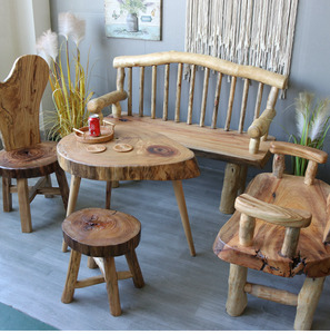 复古实木家具香樟木桌子椅子凳子茶几餐桌民宿茶艺家居装饰衣帽架