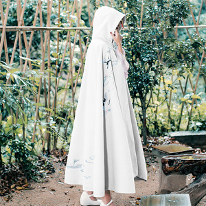 000人付款淘宝筱辰【翠烟寒】汉服斗篷女冬季加厚长款保暖汉服搭配