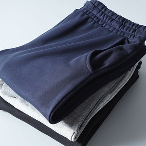舒适透气毛圈面料 外贸尾货男裤秋季厚款束脚裤户外休闲运动长裤