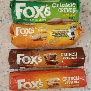 英国fox fox"s crinkle/crunch ginger biscuits饼干可选口味