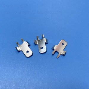 6.3mm宽 PCB板焊接端子接线插片 铜镀锡焊片 双弯连接片 250型号