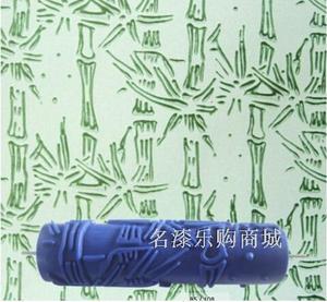 7寸橡胶压花滚筒印花滚筒刷肌理墙艺模具 硅藻泥艺术涂料工具热卖