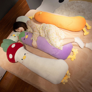 抱枕女生睡觉长条夹腿玩偶公仔床上布娃娃女孩抱着睡小鸡毛绒玩具