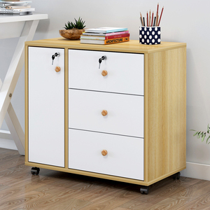 床头柜家用简约现代简易收纳柜带锁迷你储物柜小型卧室床边小柜子