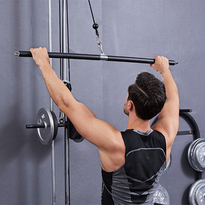 轴承环三节拉背杆长拉杆综合训练器拉杆干健身器材配件负重训练杆