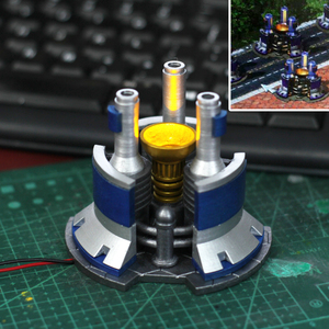 3d打印 红色警戒 红警 尤里的复仇 盟军发电厂 3d模型 红警手办