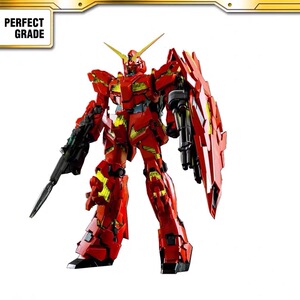 万代pg1/60独角兽高达 武装战甲 中国红限量版含水贴现货顺丰包邮