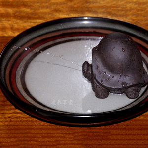 喷水乌龟精品茶宠将军龟原矿古铜泥宜兴紫砂小龟雕塑摆件茶盘茶玩