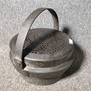 老上海情怀老物件民俗古董收藏铸铁可手提老式炭火盆烤火炉取暖器
