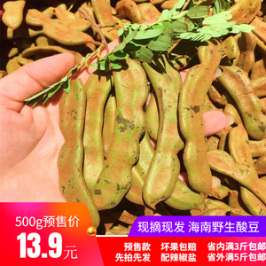 海南儋州生嫩酸梅 酸豆酸角三亚酸鱼汤原料 孕妇罗望子 满3斤包邮