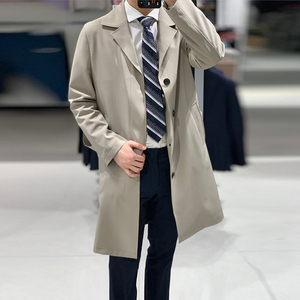 春装男外套米色