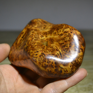 四川崖柏原木手把件瘤花瘤子瘤疤花纹实木质文玩把玩件雕刻木料