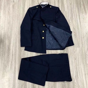 库存老货87式冬常服校马裤呢藏青色套装毛料冬常服老干部怀旧中山