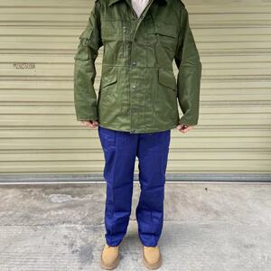 正品87冬作训涤卡罩衣男女军绿色裤子蓝色外套耐磨工作服宽松罩衣