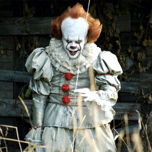 pennywise小丑回魂cos服套装面具头套微笑恐怖全脸万圣节化妆舞会