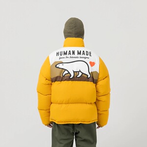 human made down jacket 北极熊爱心面包服 男女夹克羽绒外套 潮