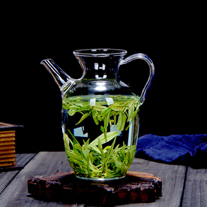 仿宋茶壶日式小枣执壶耐热茶具泡绿茶器透明小号醒酒壶玻璃壶单壶