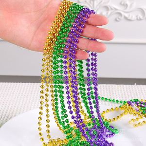 狂欢节珠链项链新奥尔良节日派对项链装饰拍照道用品塑料珠子链条