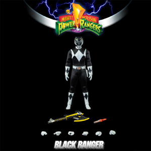 3a/threezero 新恐龙战队超凡战队黑战士可动兵人手办现货