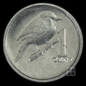 满30包邮 库克开曼群岛1硬币 14mm 美洲外国钱币各国外币收藏真币