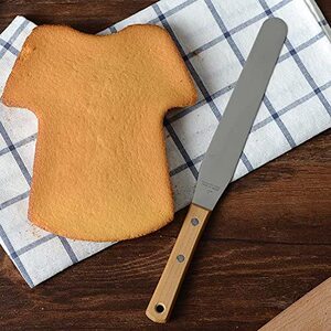 7寸8号9号抹刀保税日本进口cakeland直柄木柄不锈钢蛋糕烘焙工具
