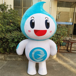 卡通人偶自来水公司水滴吉祥物动漫道具净水海洋环保玩偶服装定制