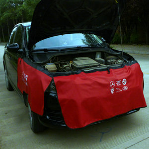 汽车维修翼子板保护垫保养叶子板垫车身护布水洗皮三件套,包邮