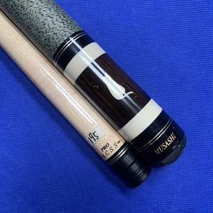 武藏musashi小猫款台球杆9新大头16彩黑8中式八球美式九球小头