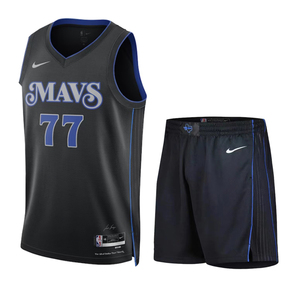 nike耐克nba独行侠队77号东契奇11号欧文球衣篮球服运动训练套装