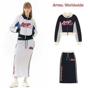 Danielle同款 AMES韩国设计师品牌 加绒卫衣外套休闲半身裙套装女