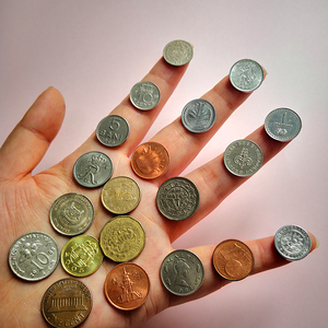 包邮15枚不重复 迷你袖珍小世界外币 卡哇伊外国硬币收藏亚欧钱币