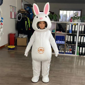 定做动漫学校儿童舞台演出露脸小兔子玩偶道具卡通人偶衣服装饰