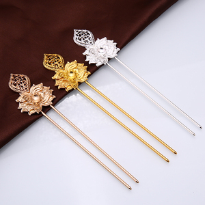 合金发叉 diy手工制作古风发簪发冠头饰唐风饰品配件材料装饰