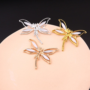 合金蜻蜓 古装发夹头饰diy手工制作发簪饰饰品 蜻蜓蝴蝶发饰配件