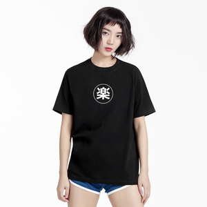 prod bldg独立设计 楽 文艺纯棉宽松原创t恤 短袖男女潮网红白t