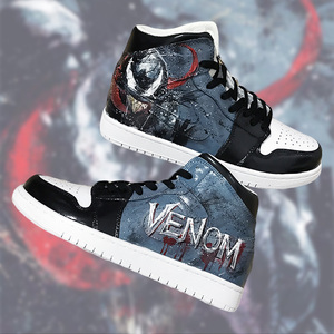 手绘diy篮球鞋子定制彩绘af1改色涂鸦aj1毒液venom漫威客制美漫画