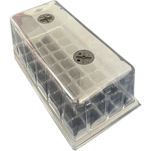 迷你温室育苗穴盘保温盖叶插扦插闷养箱透明盖32孔育苗盒托盘带盖