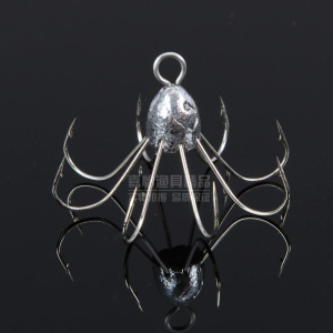 带铅八爪钩锚鱼钩鱿鱼钩章鱼钩泥 8爪钩 鱼钩 钓鱼钩海钓路亚钩