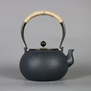 高温氮化铁壶纯手工日本南部老铁壶进口生铁复古风铸铁煮茶器茶具