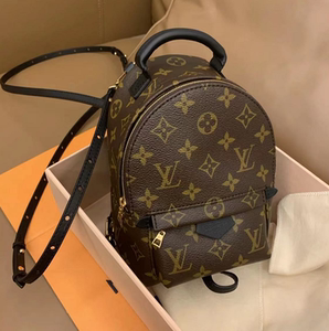 lv/路易威登女包经典小书包老花拼色迷你复古双肩背包 m44873