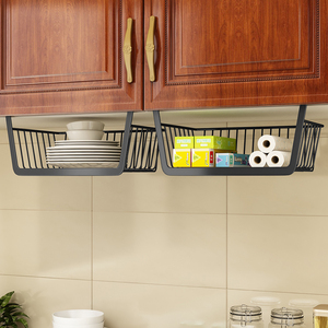 厨房吊柜下置物架调料架壁挂式调味品柜子橱柜挂架多功能收纳神器