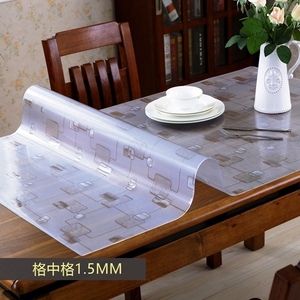 桌子上垫的胶皮油布桌布免洗塑料桌垫子防水加厚家用槕子垫茶几.