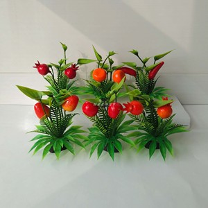 酒店餐厅创意盘饰花草酒席家宴盘头摆件泡沫水果乡厨冷菜点缀围边