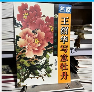写意牡丹技法教材 王绍华名家作品画集 国画花卉画法临摹步骤图书