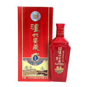 【正品】泸州老窖 泸州鉴藏绵柔52度浓香型纯粮酒礼盒装6瓶整箱