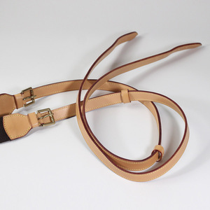 原创定制植鞣革真皮包包肩带中古包改造加长包带子蜜蜡色双肩包带