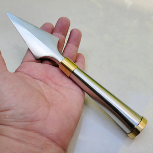 广州响牌红缨枪头传统不锈钢大枪头未开刃表演用红樱枪气功寸枪头