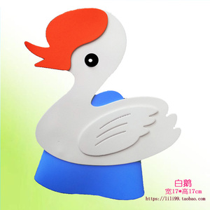 qclxsm淘宝儿童动物头饰表演道具公鸡母鸡小鸡小鸭子兔子白天鹅立体